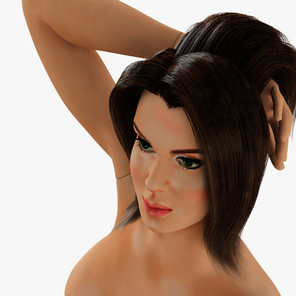Realistic female mannequin 3D model_7