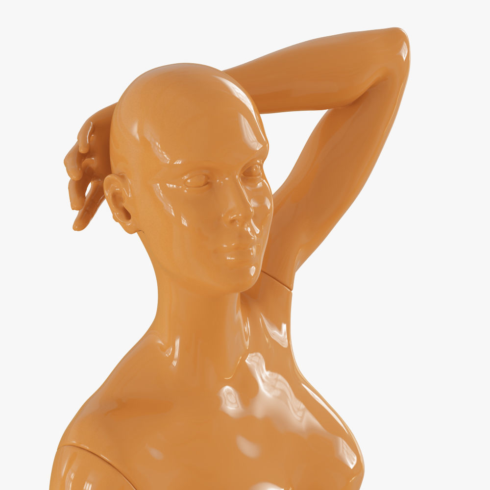 Realistic female mannequin 3D model_12