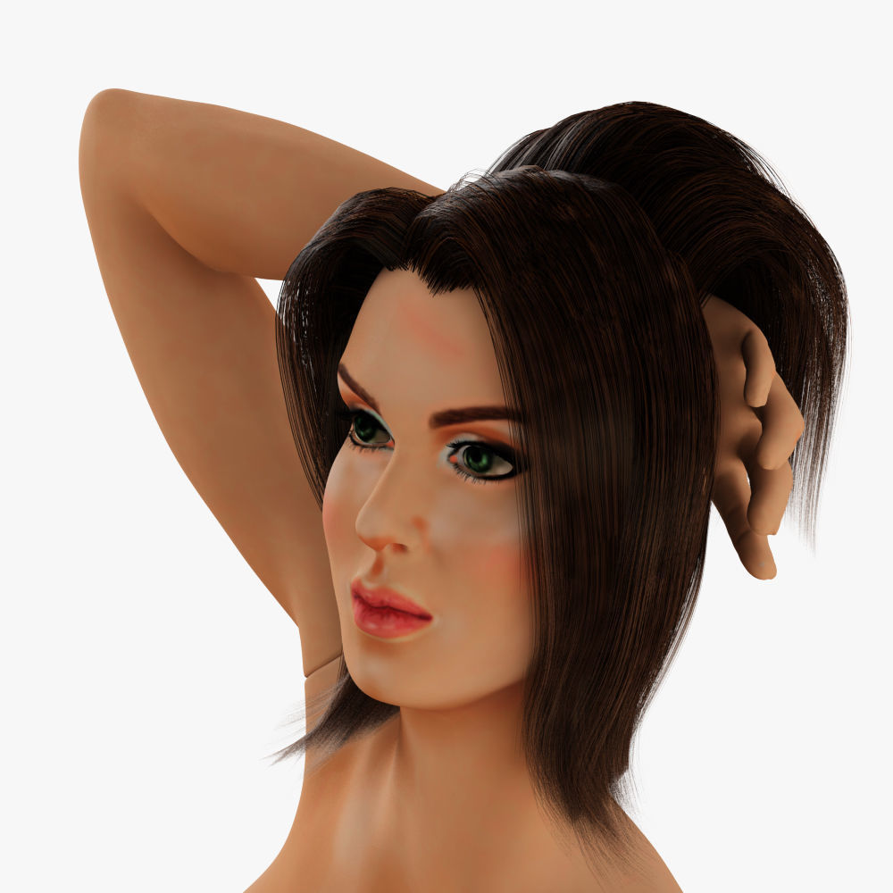 Realistic female mannequin 3D model_5