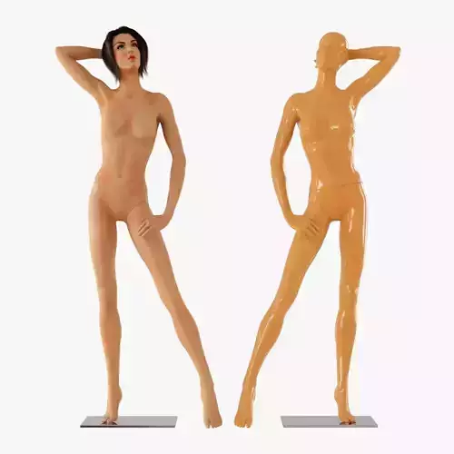 Realistic female mannequin 3D model