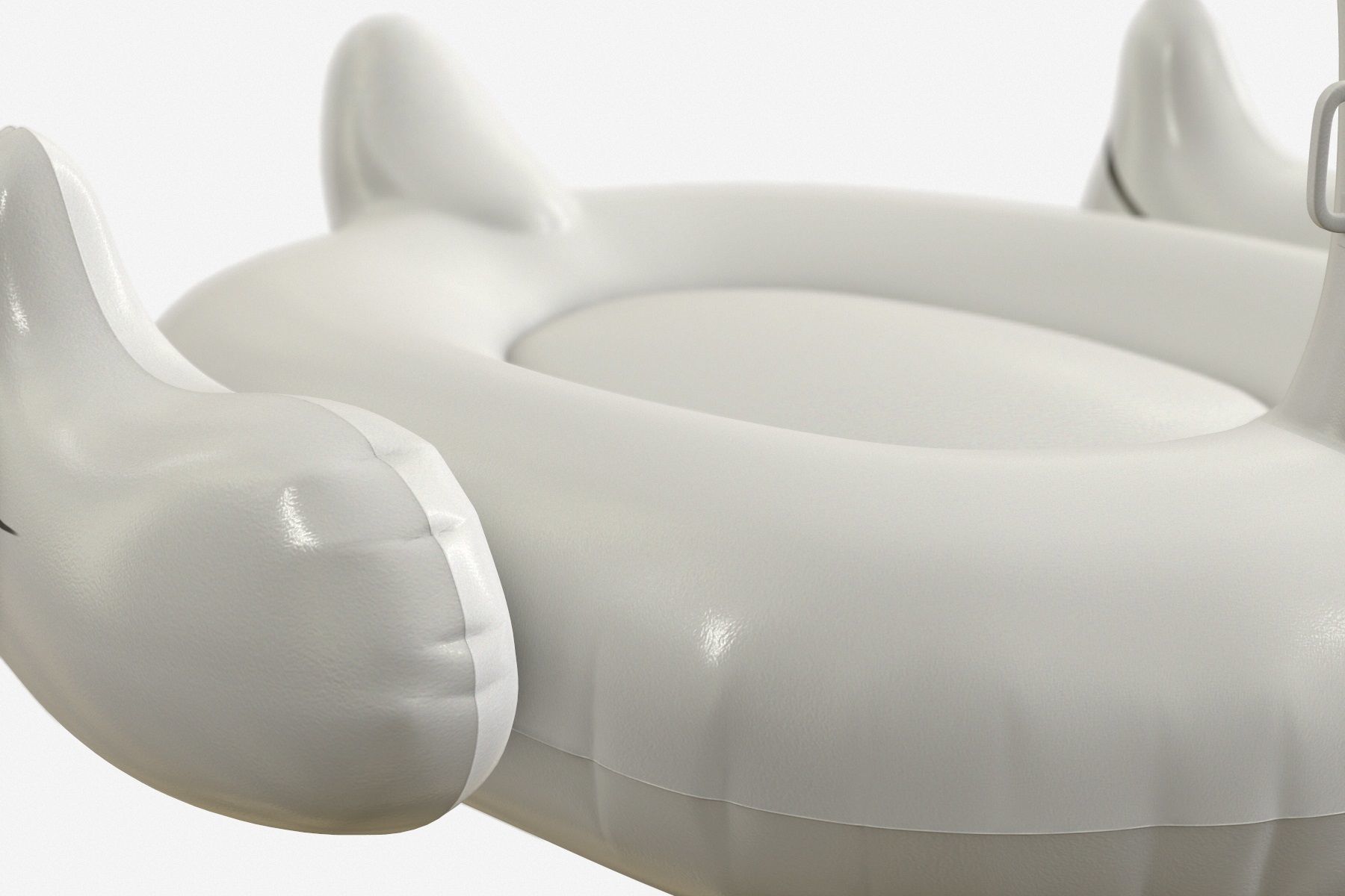 Inflatable Swan Low-poly 3D model_3