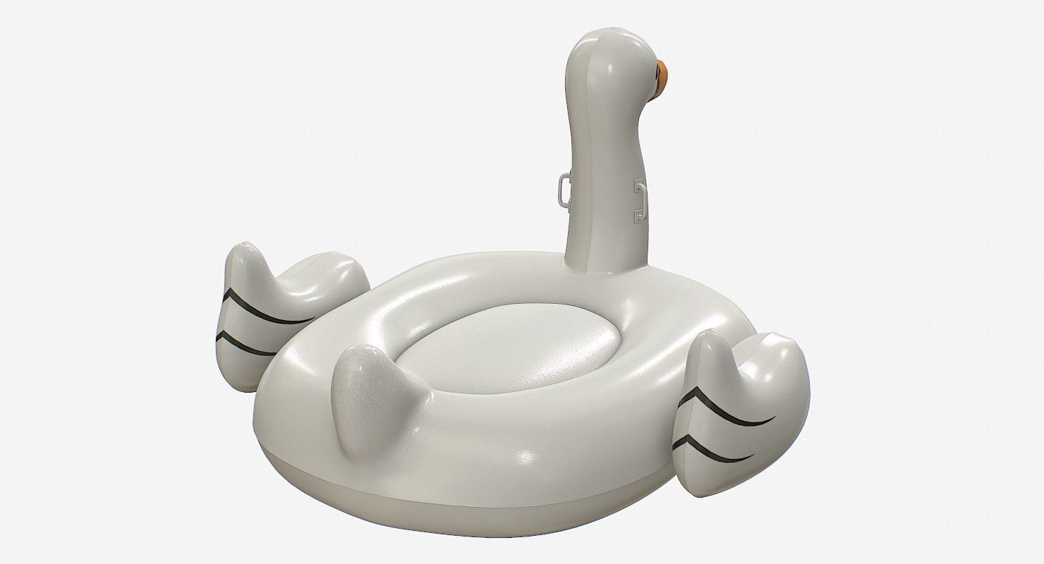 Inflatable Swan Low-poly 3D model_13