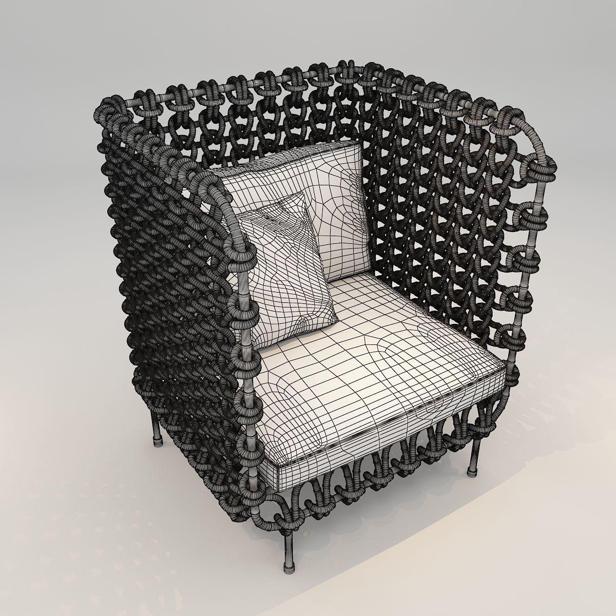 Lounge Sofa 001 3D model_4