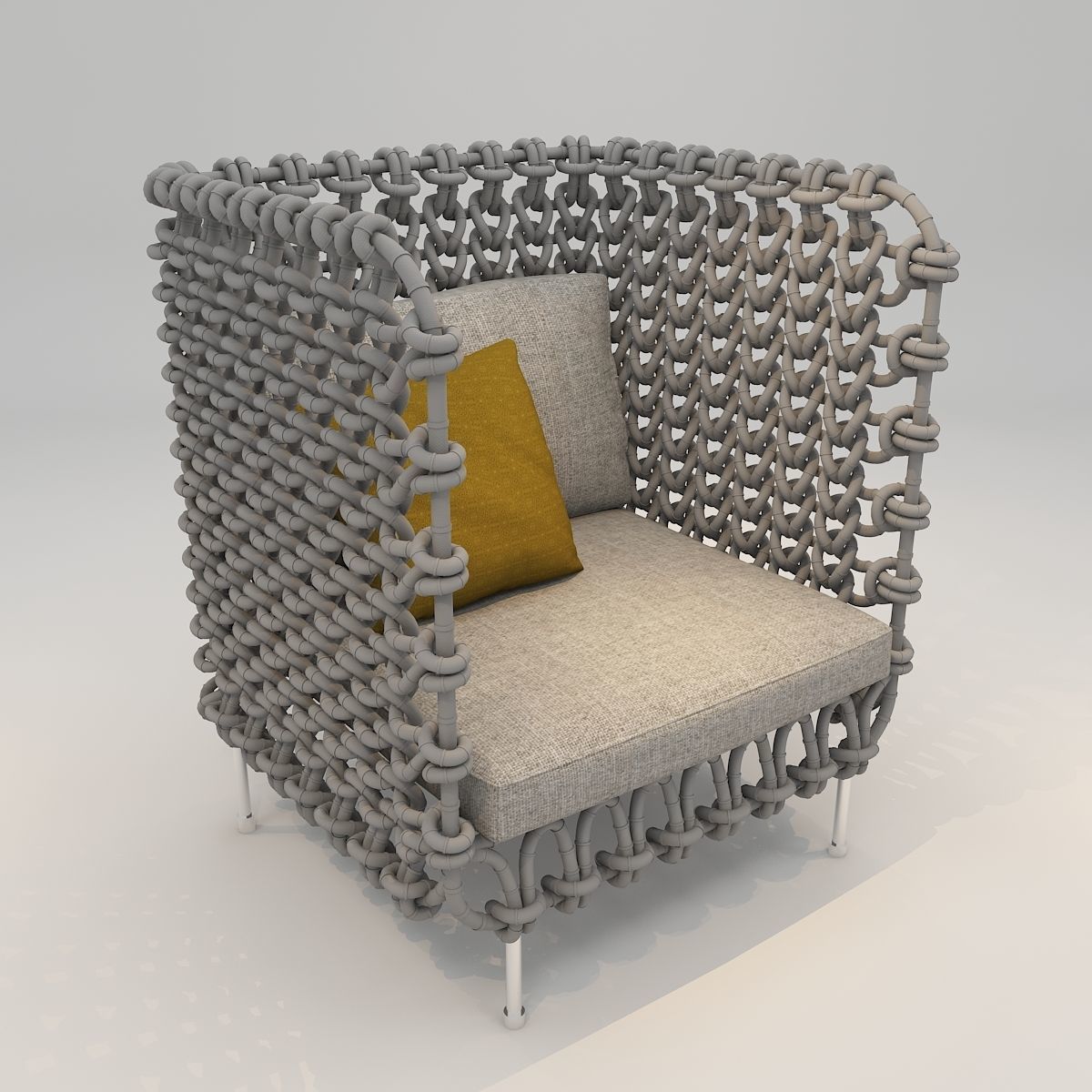 Lounge Sofa 001 3D model_1