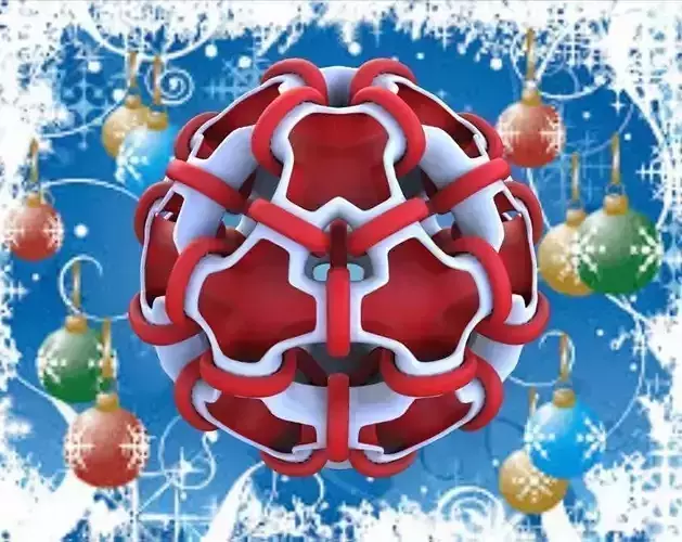 X-MAS OCTOTOAD WITH RING GIFTS 3D print model