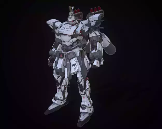 Assault Mech Low-poly 3D model