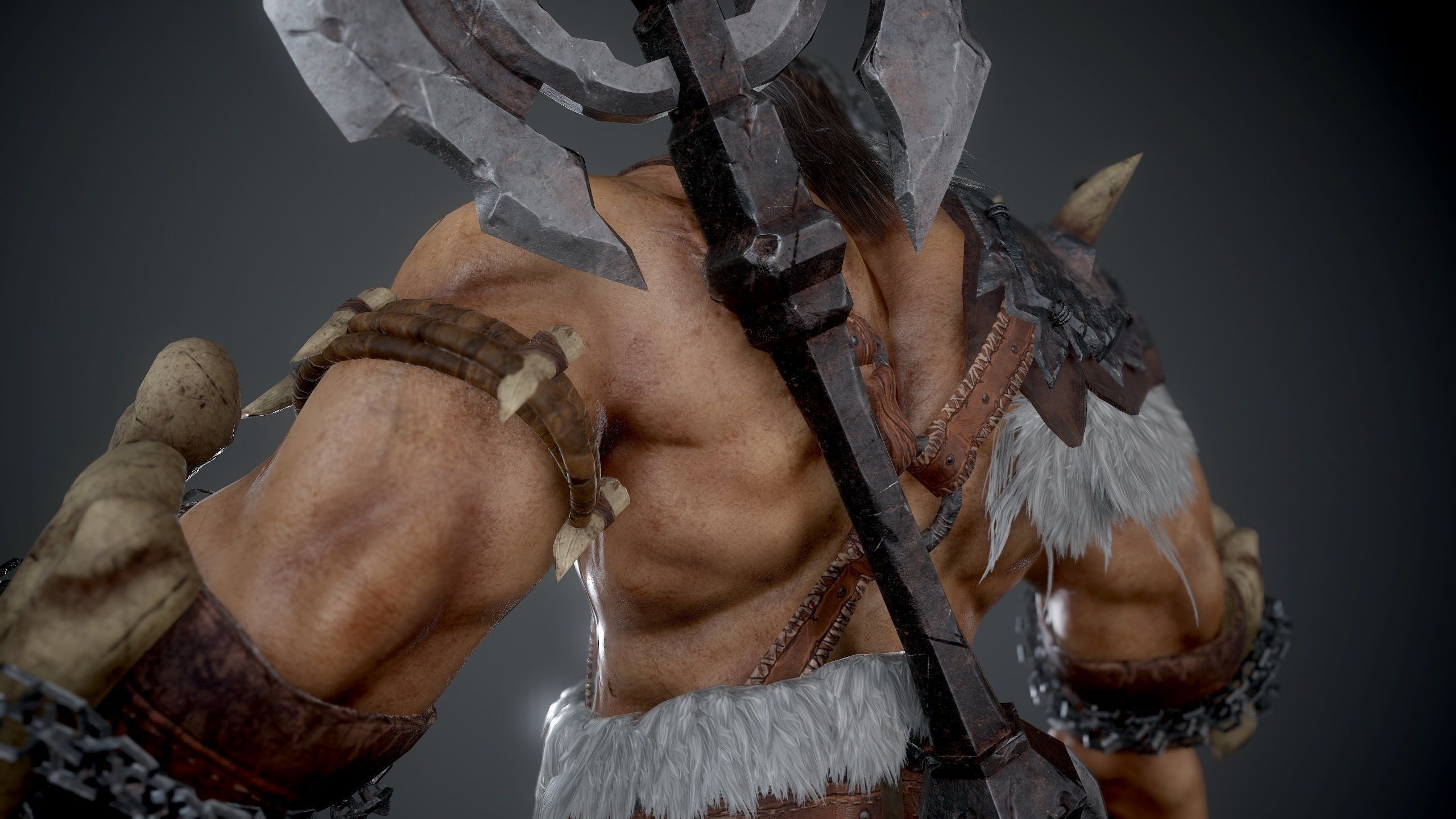 Kharazig orc Low-poly 3D model_3