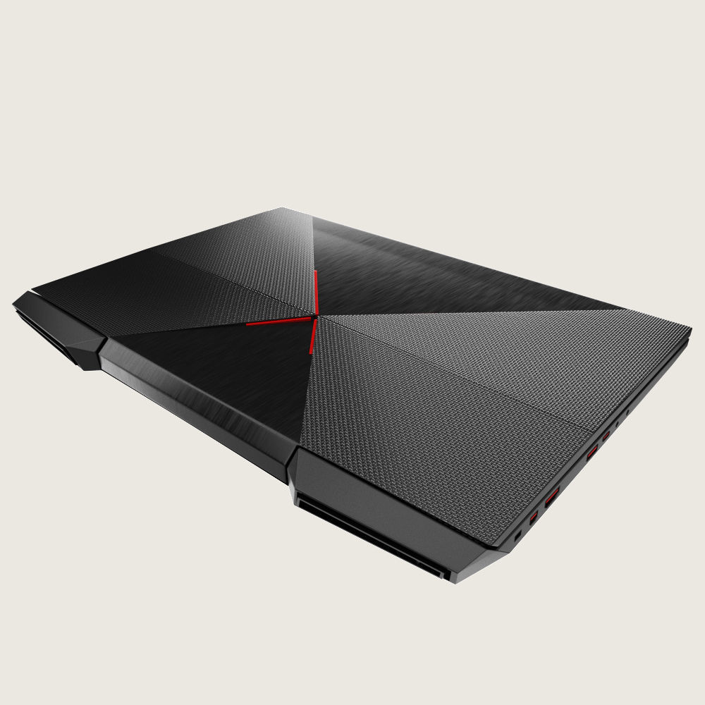 Generic Gaming Notebook Laptop Low-poly 3D model_4