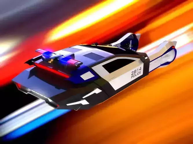 Spiner Police car 3D model