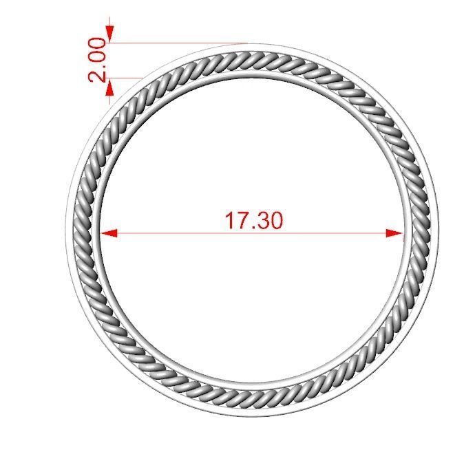 Stylish Ring with a Scale of the Dragon 342 3D print model_15