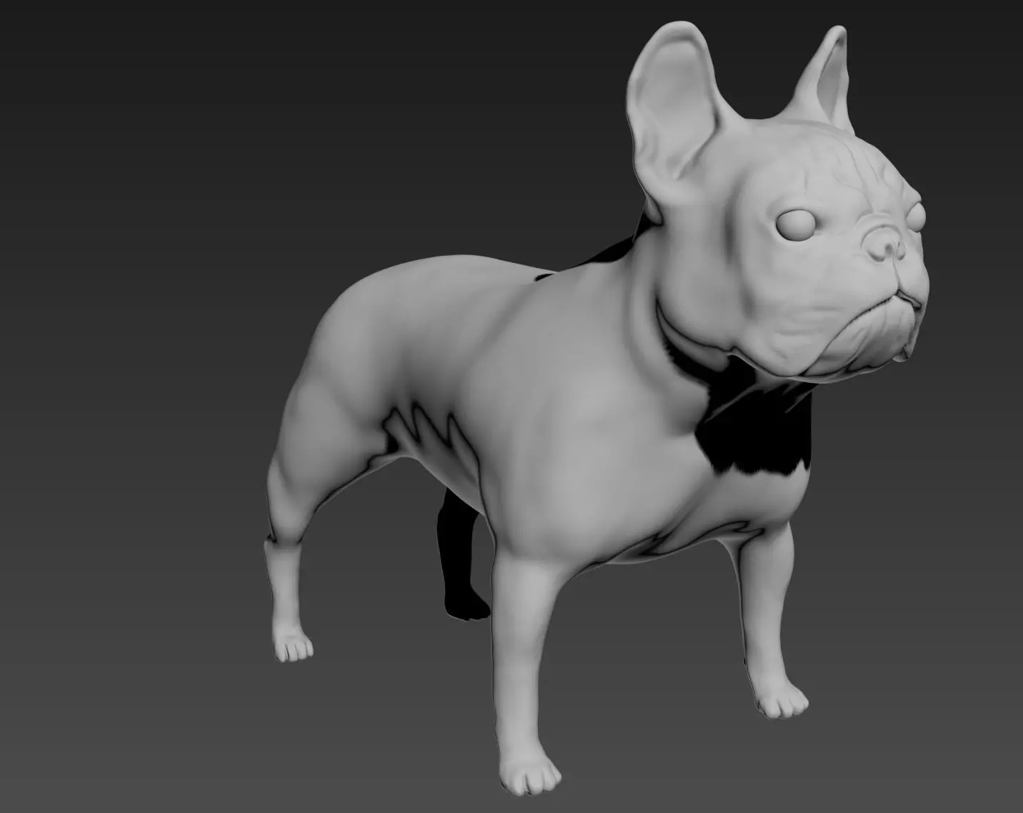 French Bulldog 3D print model_0
