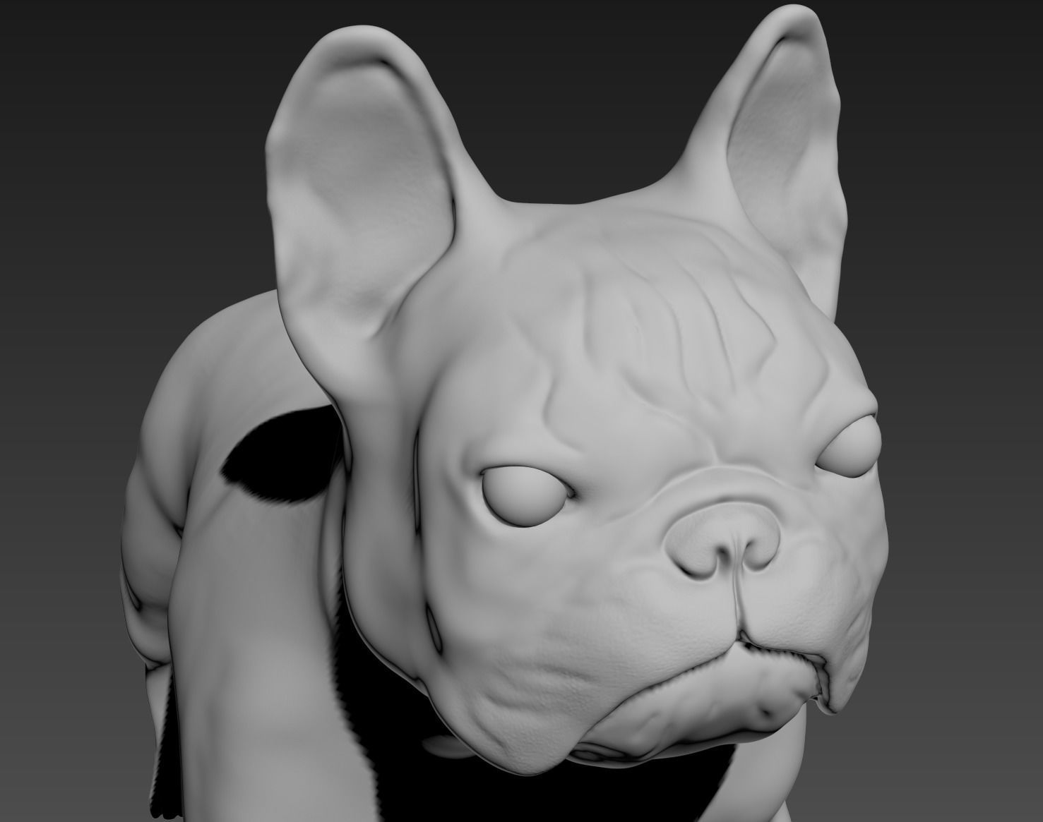 French Bulldog 3D print model_3