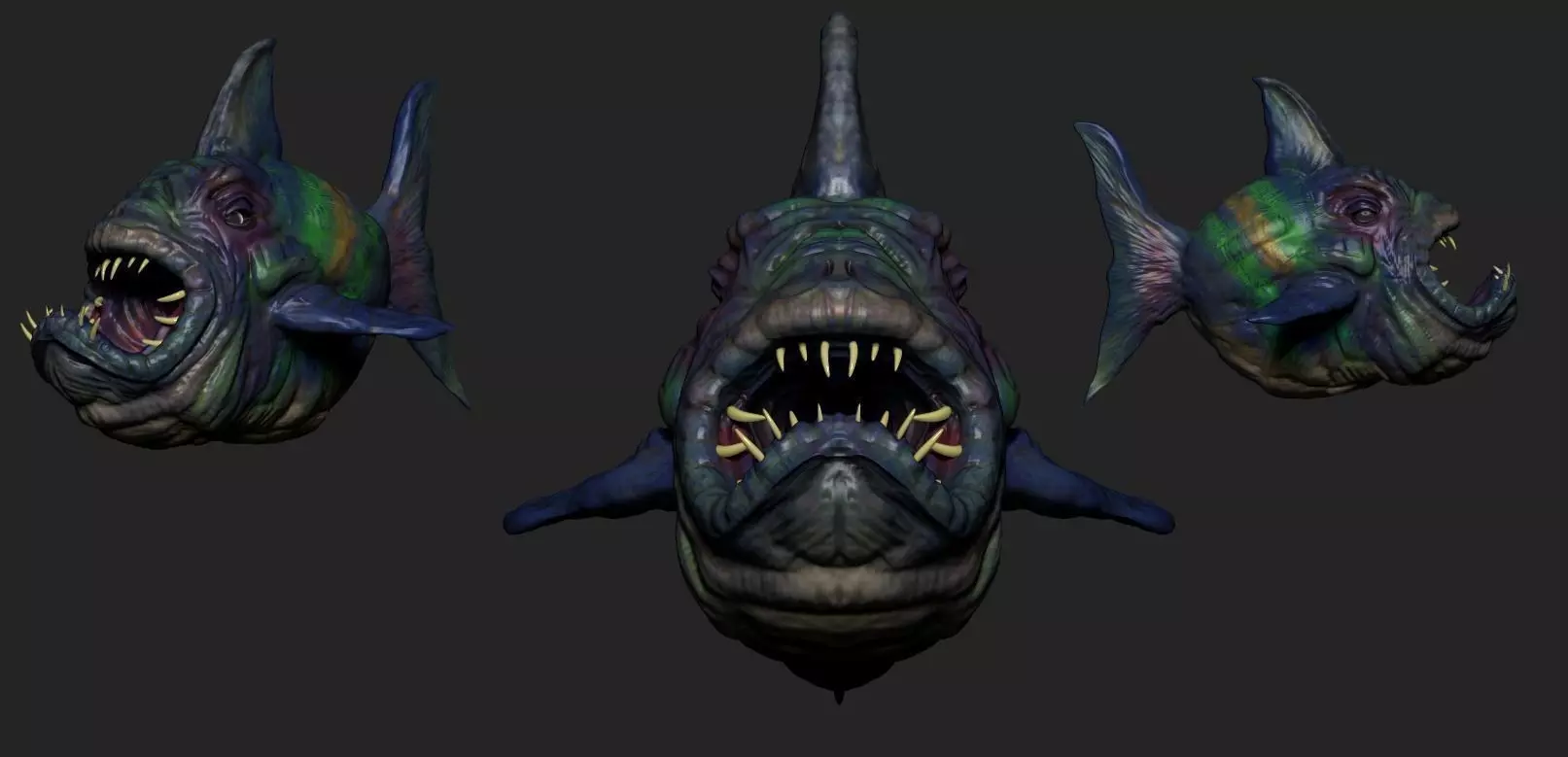 Big Fish Low-poly 3D model_0