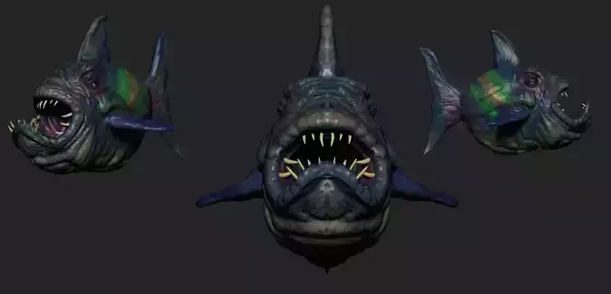 Big Fish Low-poly 3D model