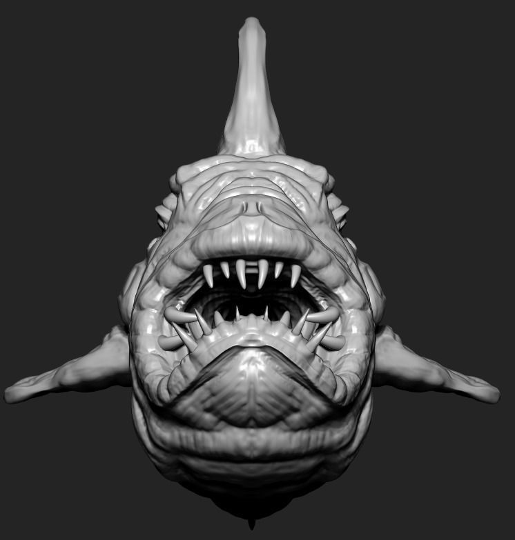 Big Fish Low-poly 3D model_1