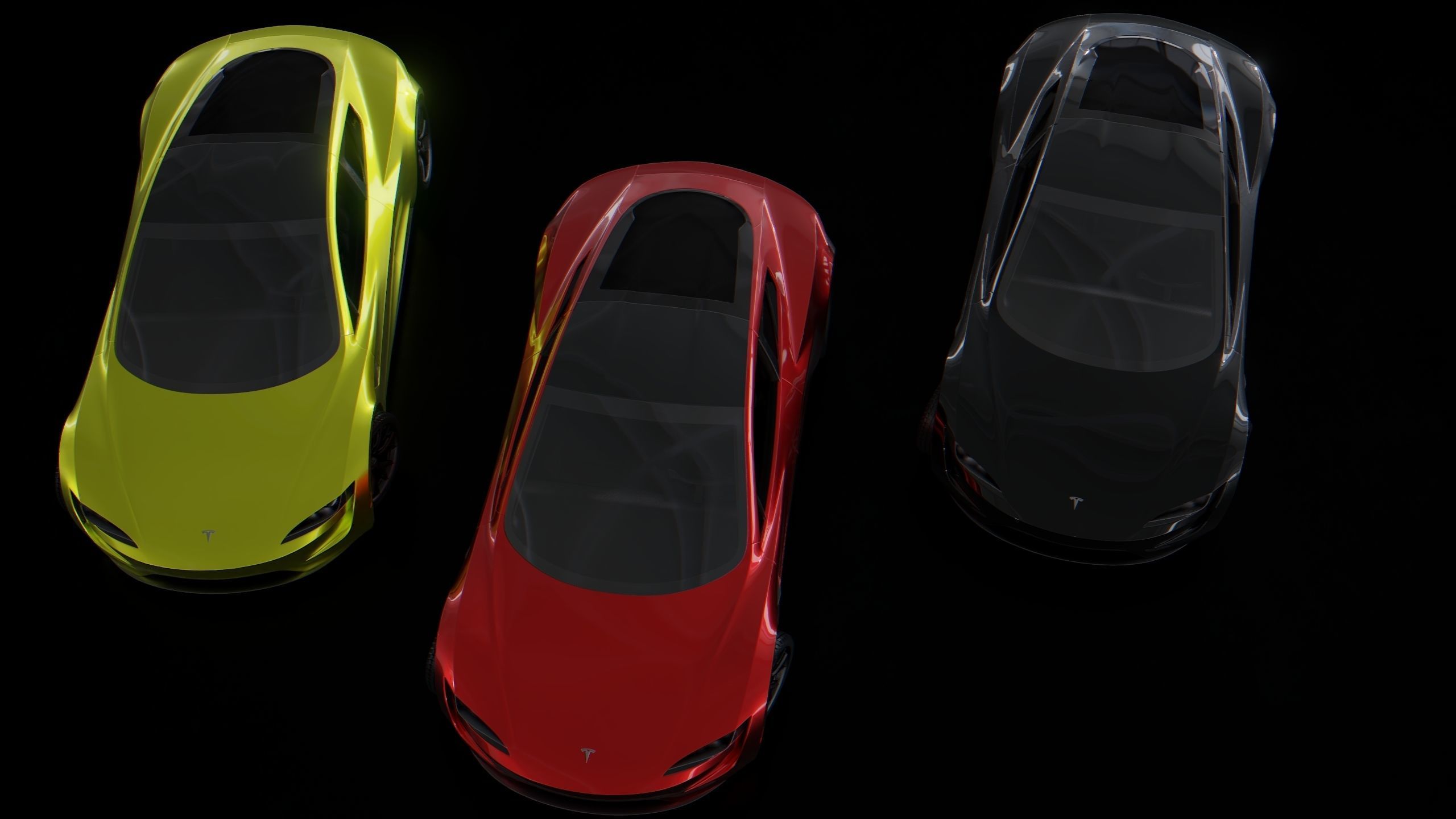 Tesla Roadster 2020 3D model_9