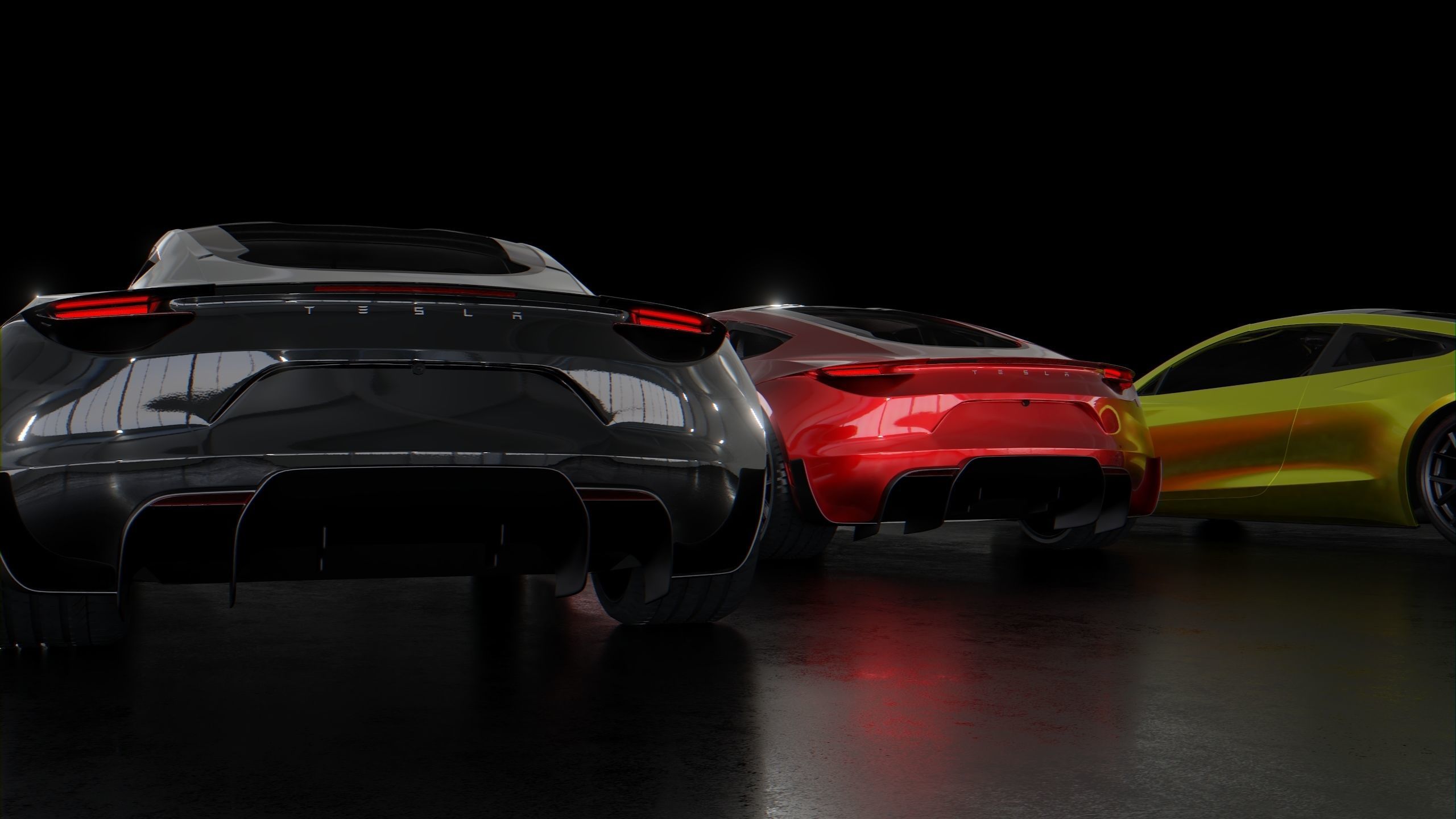 Tesla Roadster 2020 3D model_4