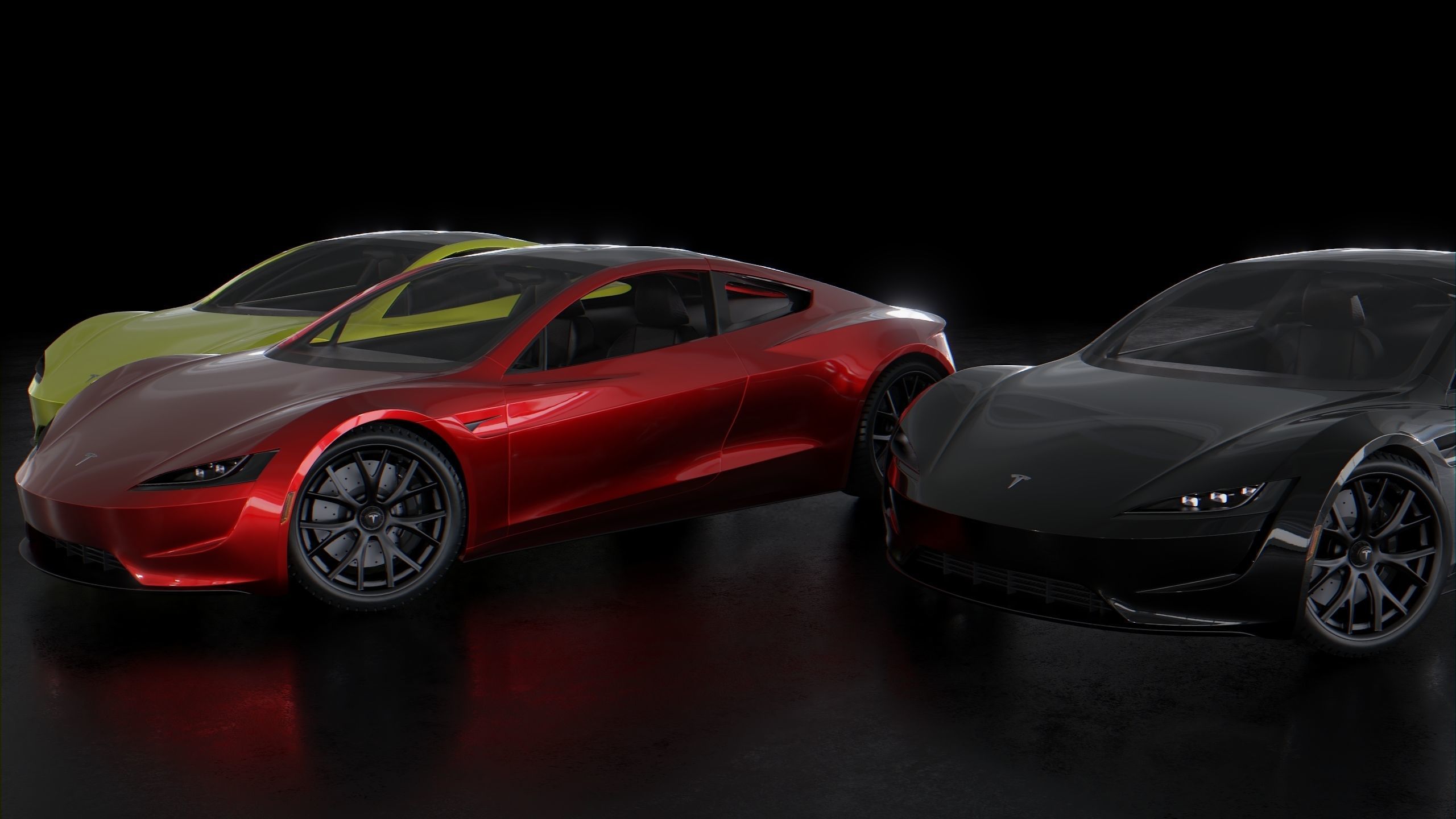 Tesla Roadster 2020 3D model_2