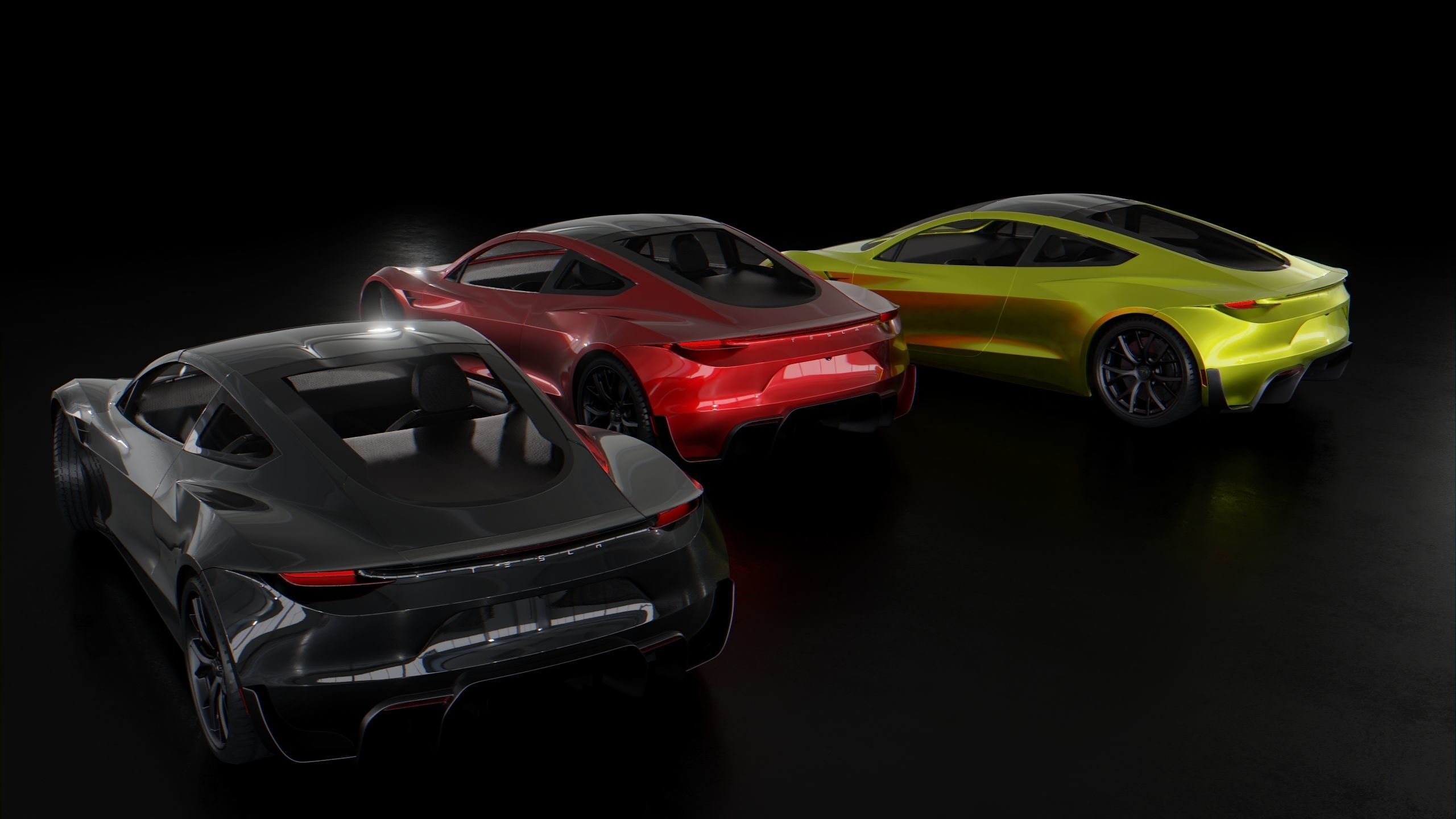 Tesla Roadster 2020 3D model_5