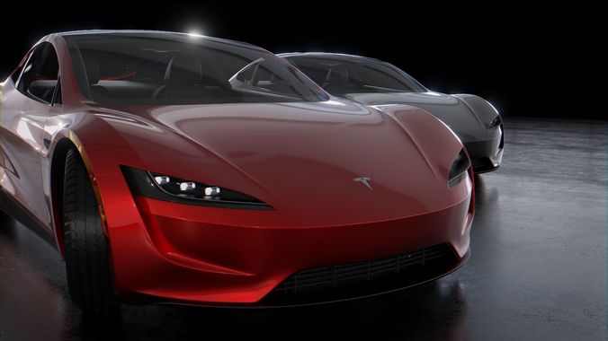 Tesla Roadster 2020 3D model