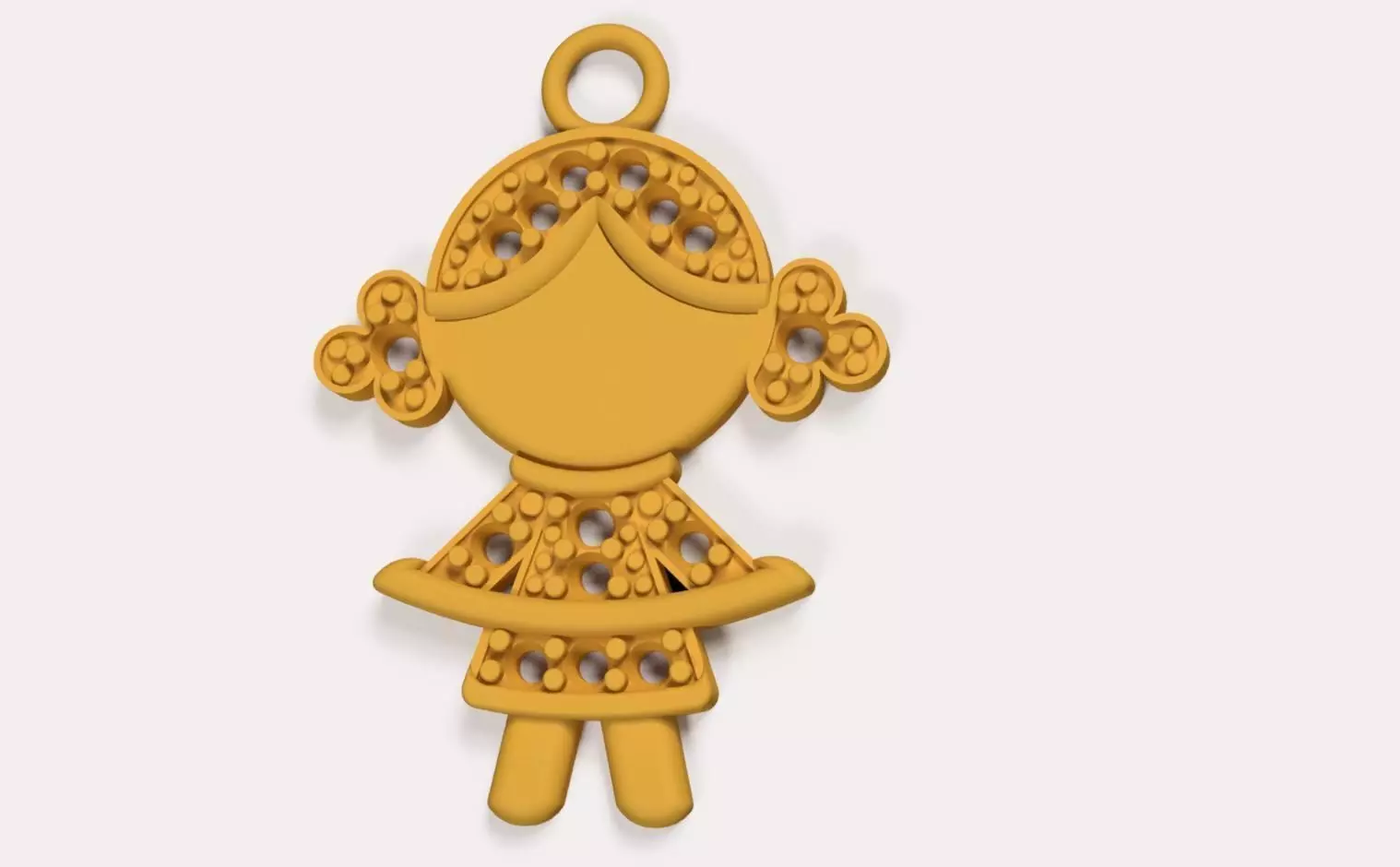Pendant the Girl 3D print model_0