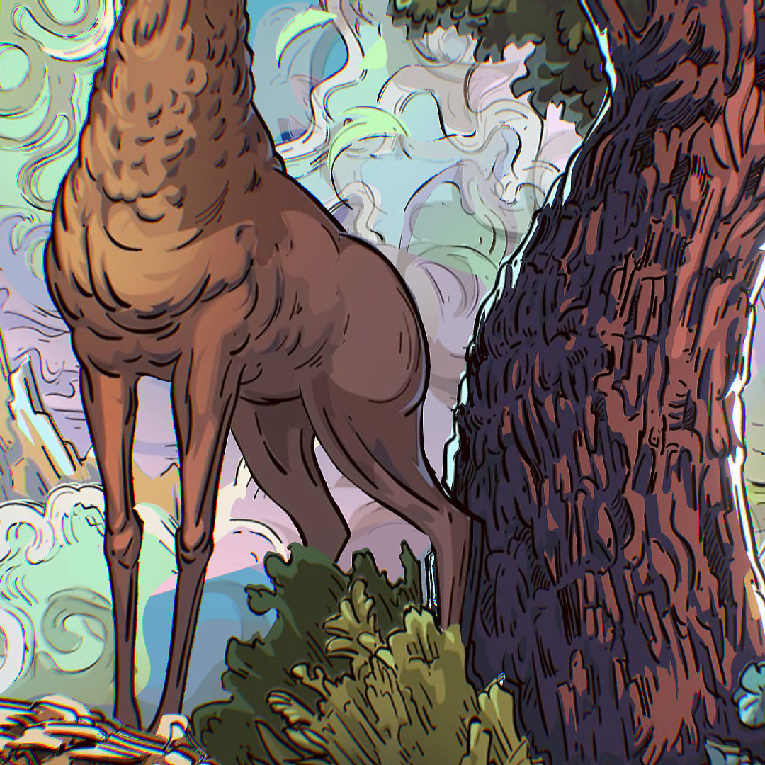 Landscape North Europe Scene Vector Paralax Low-poly 3D model_17