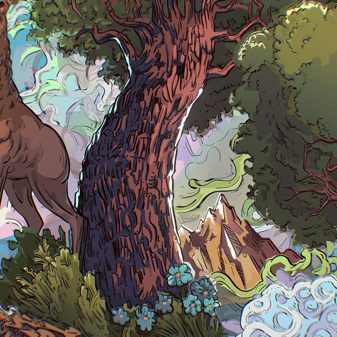 Landscape North Europe Scene Vector Paralax Low-poly 3D model_13