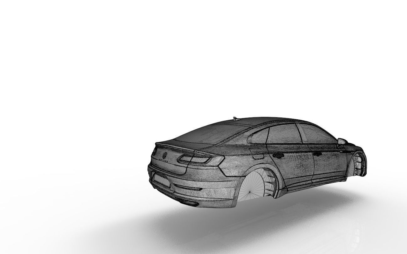 Car model VW Arteon 3D print 3D print model_12