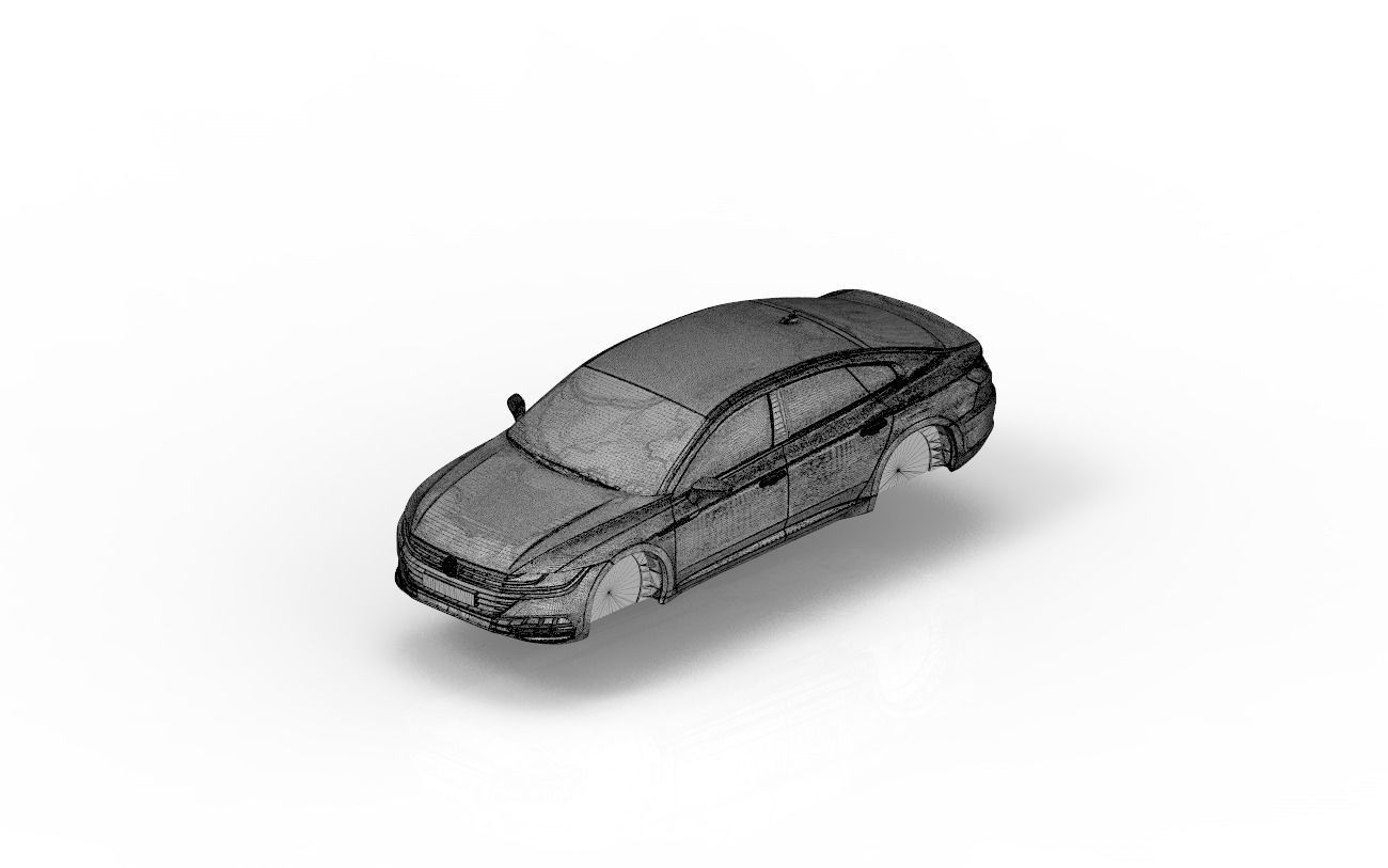 Car model VW Arteon 3D print 3D print model_10