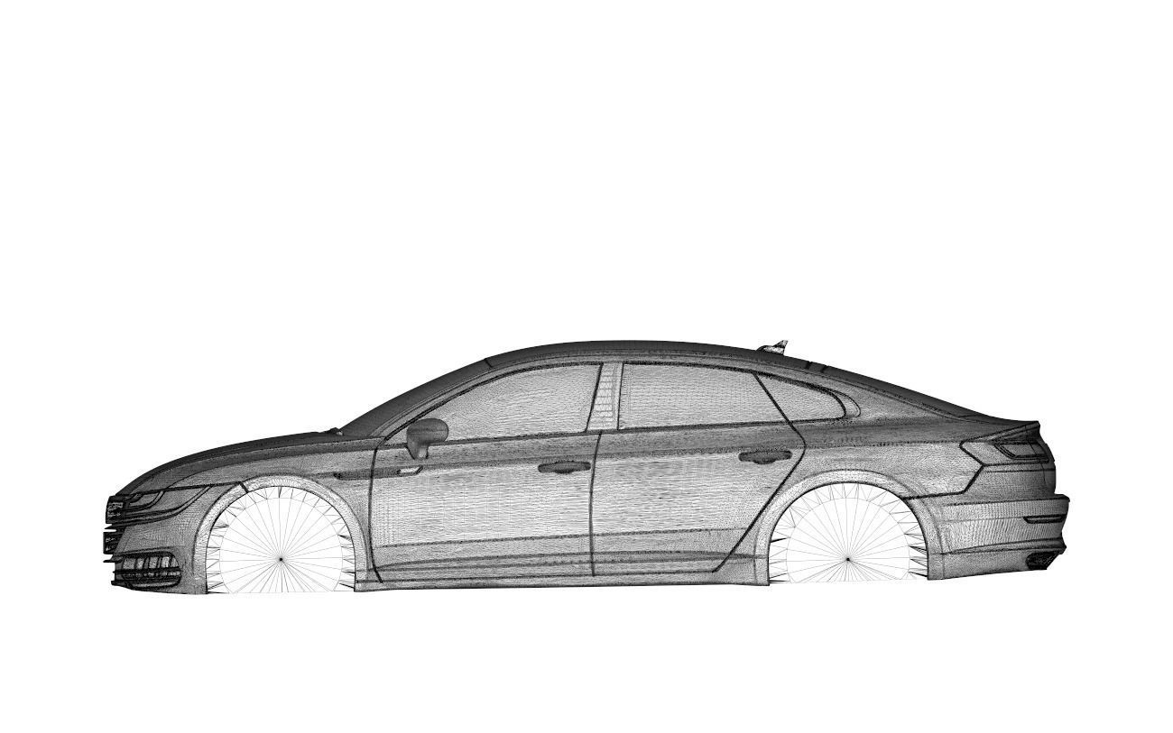 Car model VW Arteon 3D print 3D print model_16