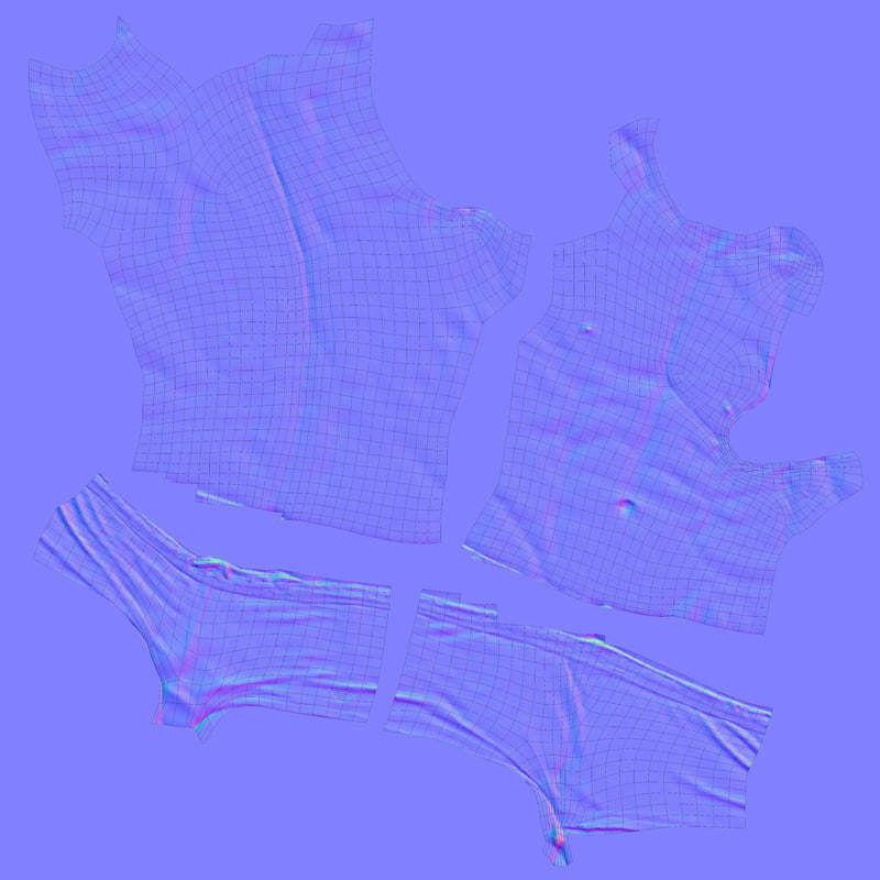 Male Scan - Mick 004 Holding a Stick Low Poly Low-poly 3D model_16