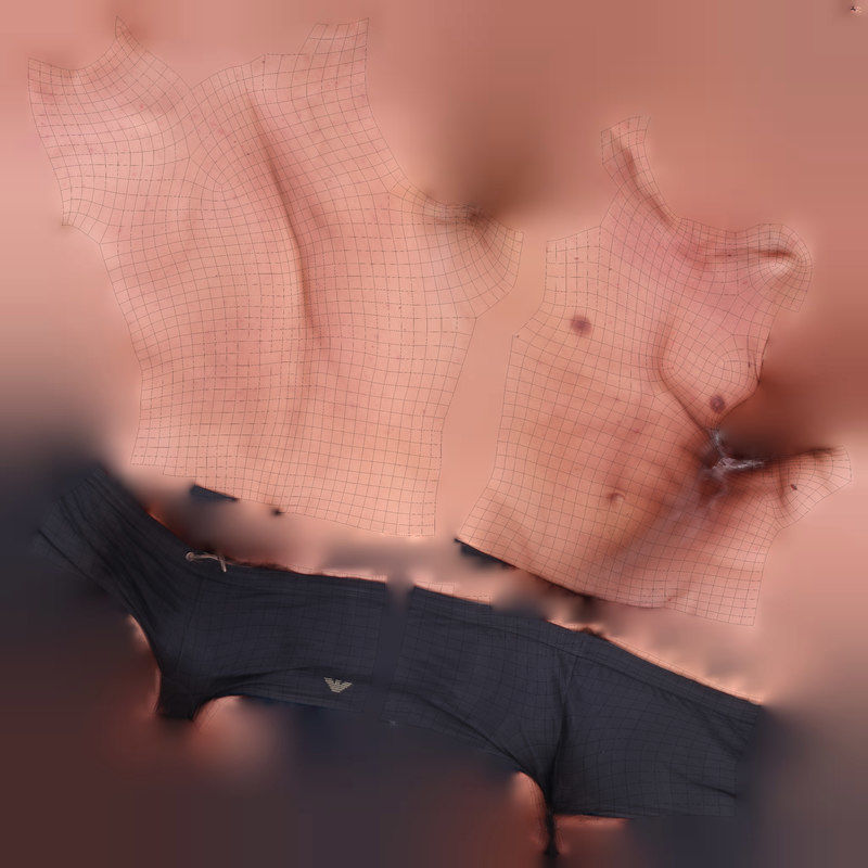 Male Scan - Mick 004 Holding a Stick Low Poly Low-poly 3D model_15