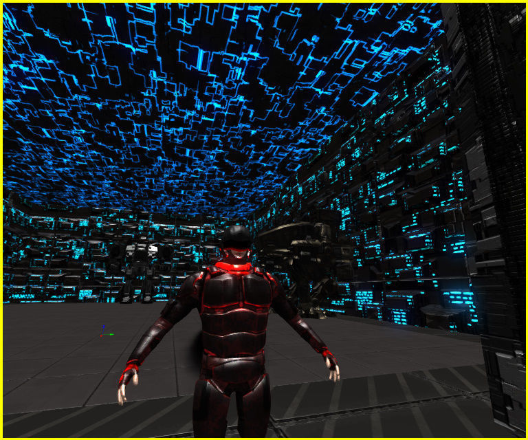 3D Greeble Mech Hangar Low-poly 3D model_22