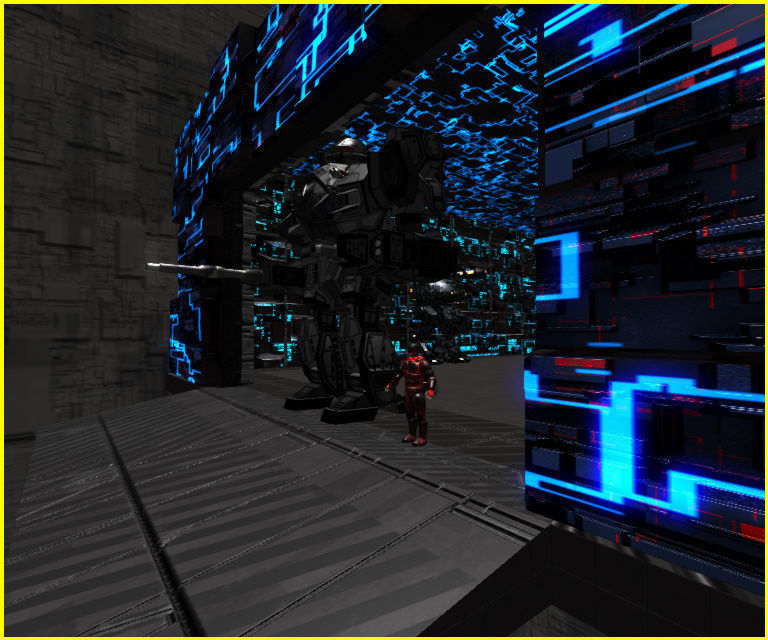 3D Greeble Mech Hangar Low-poly 3D model_11