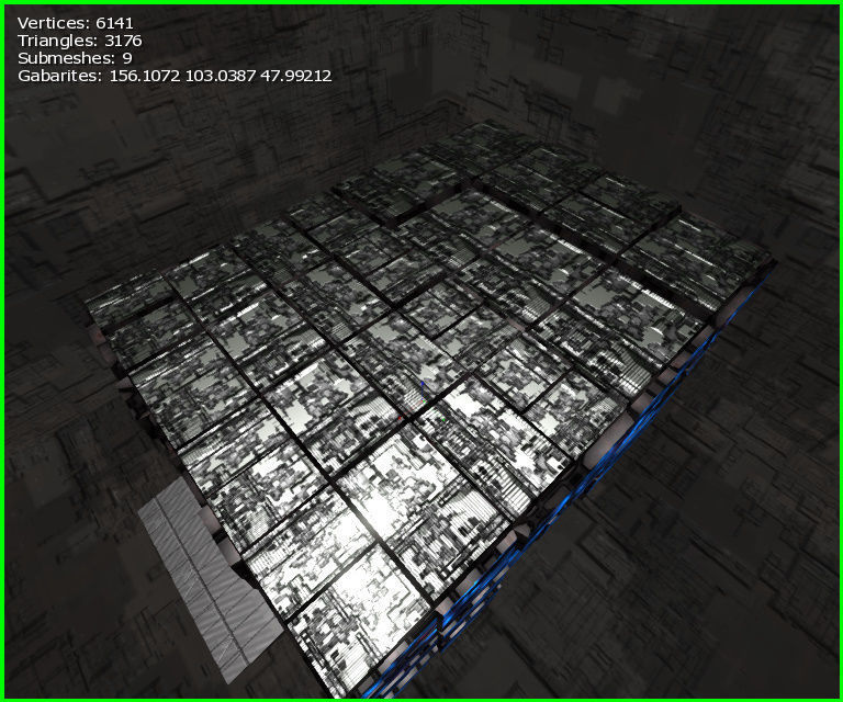 3D Greeble Mech Hangar Low-poly 3D model_5