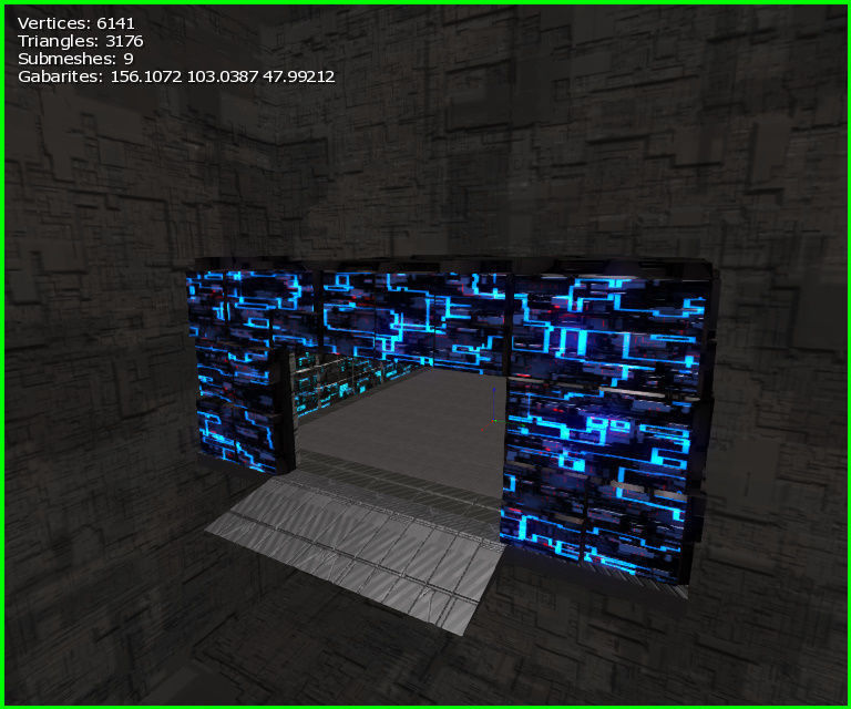 3D Greeble Mech Hangar Low-poly 3D model_21