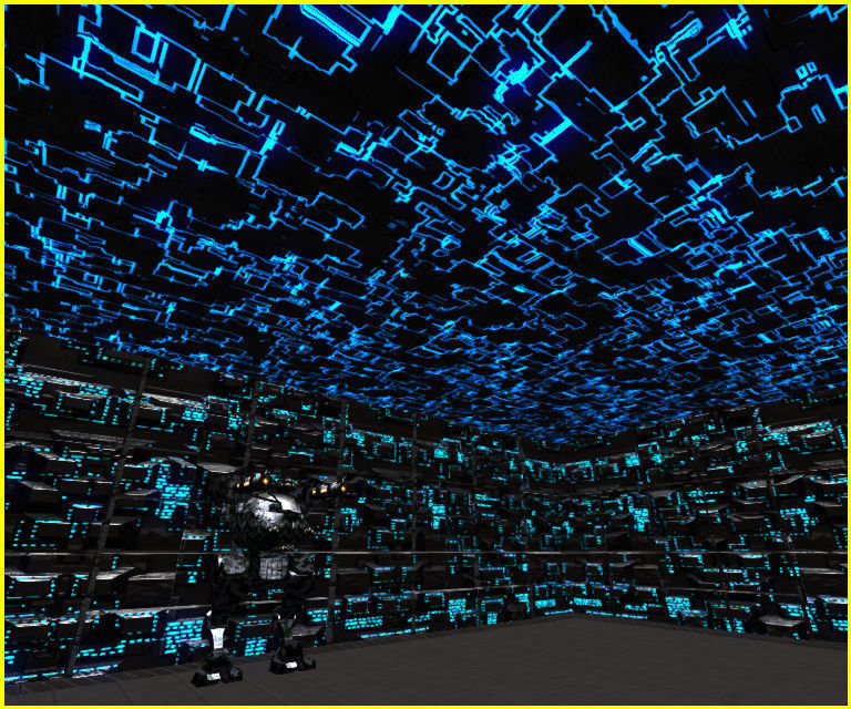 3D Greeble Mech Hangar Low-poly 3D model_15