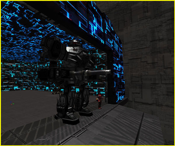 3D Greeble Mech Hangar Low-poly 3D model