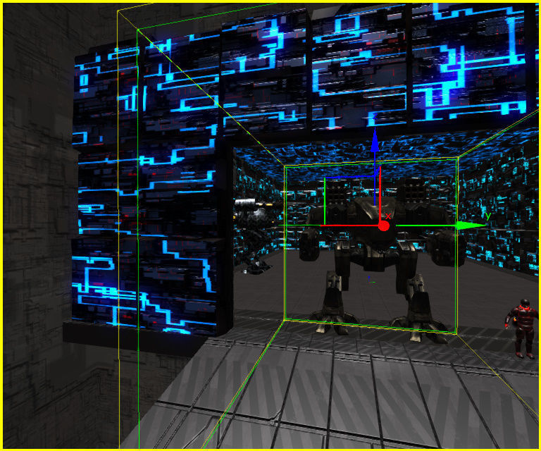 3D Greeble Mech Hangar Low-poly 3D model_18