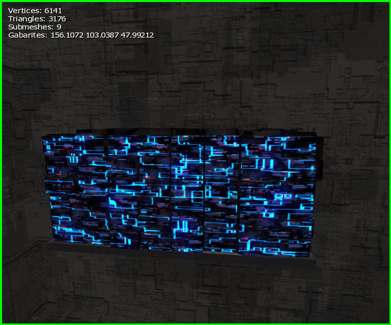 3D Greeble Mech Hangar Low-poly 3D model_4