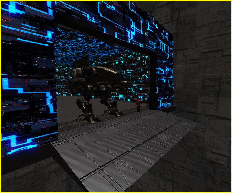3D Greeble Mech Hangar Low-poly 3D model_19