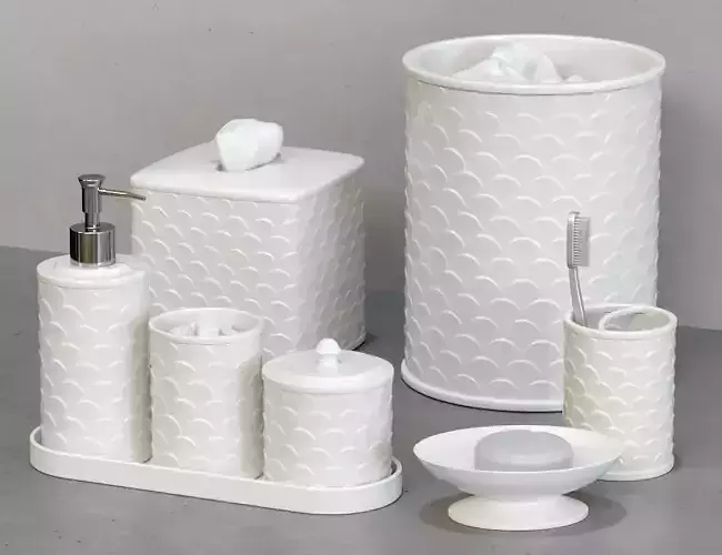 Scala Ivory Porcelain Bath Accessories