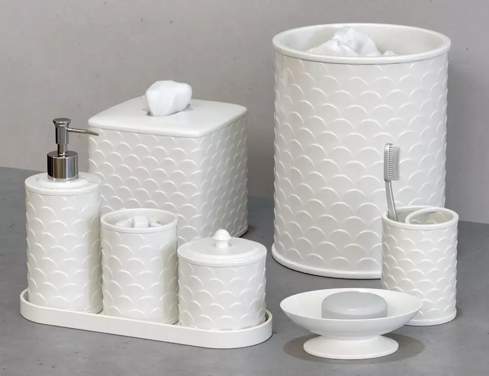 Scala Ivory Porcelain Bath Accessories 3D model