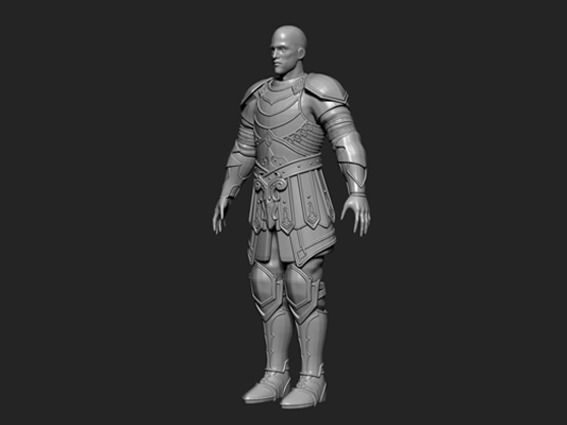 WORRIOR FIGURE MODELING 3D print model_1
