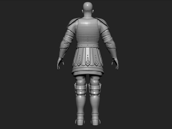 WORRIOR FIGURE MODELING 3D print model_3