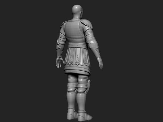 WORRIOR FIGURE MODELING 3D print model_4