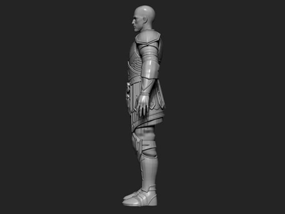 WORRIOR FIGURE MODELING 3D print model_2