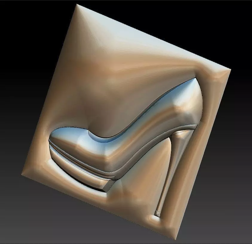 No 21 Women high heels shoes 3D print model_0
