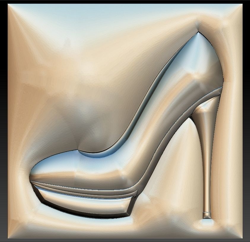 No 21 Women high heels shoes 3D print model_1