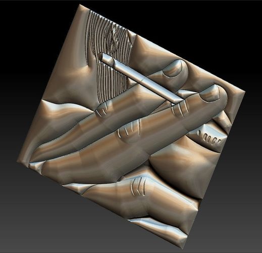 No 28 Women smoking 3D print model